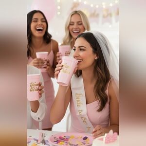 Xo, Fetti Pack Of  Team Bride Drinking Cups Sealed
